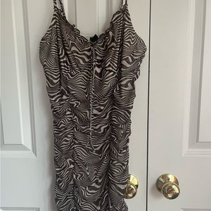Zebra Print BodyCon Dress